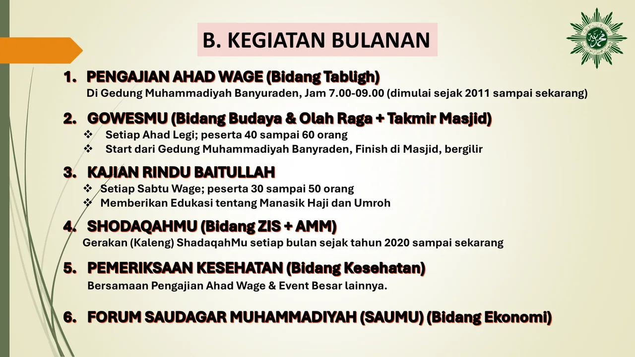 Program Bulanan