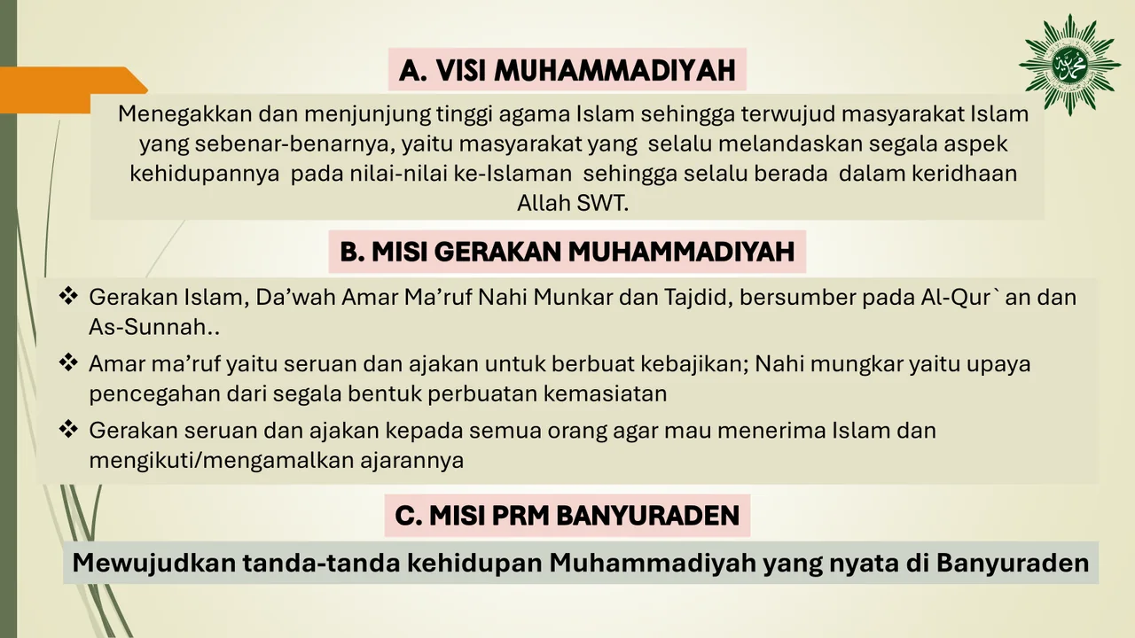 Visi Misi Prm Banyuraden
